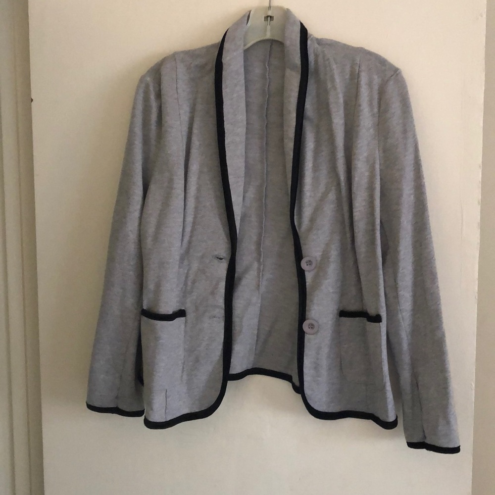 Black & gray blazer
